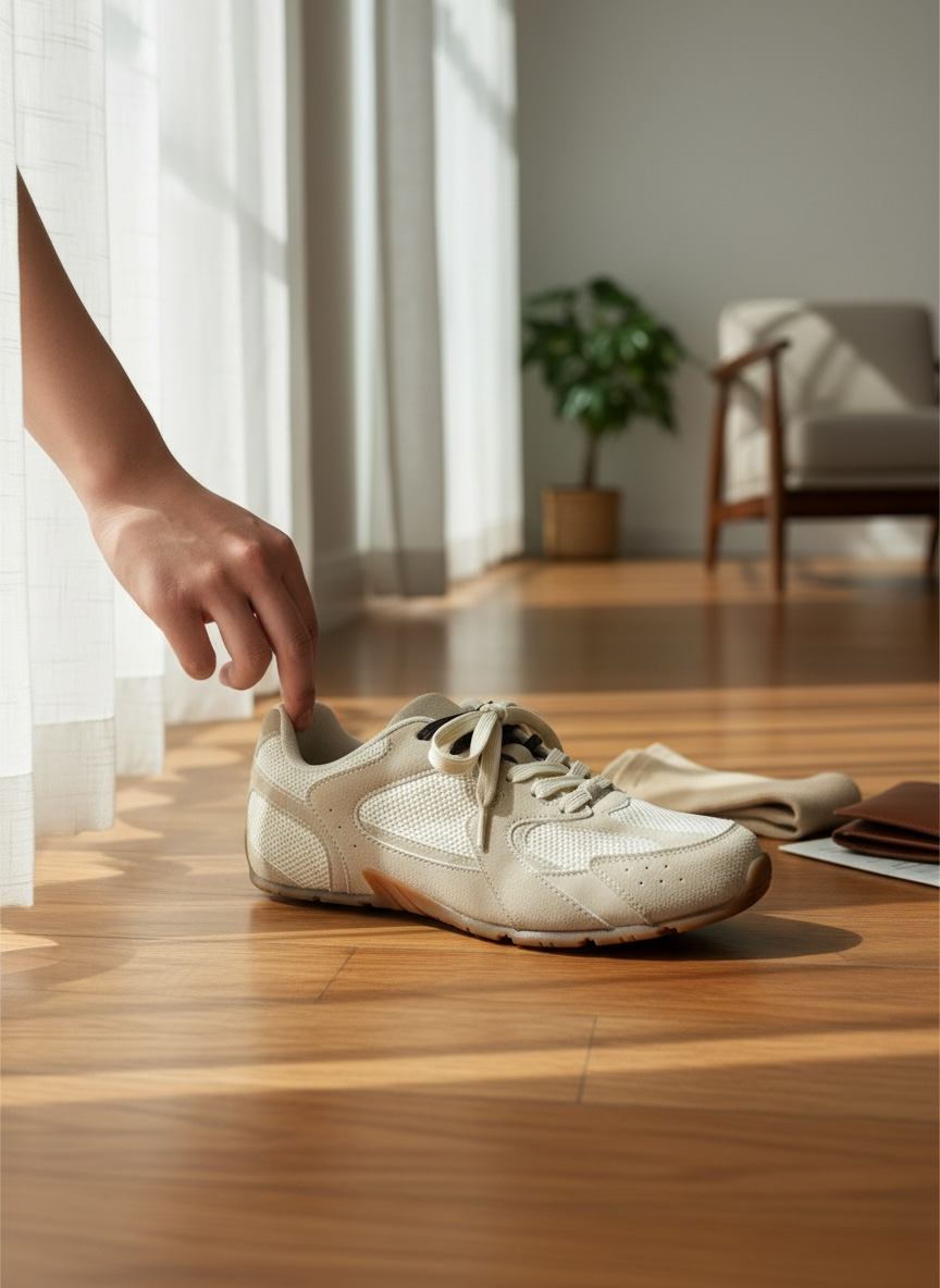 Tenis Claros con Doble Cinta